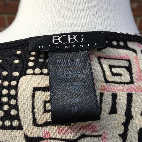 90s/Y2K BCBGMaxAzria Faux Wrap Dress, M - Picture 6 of 6